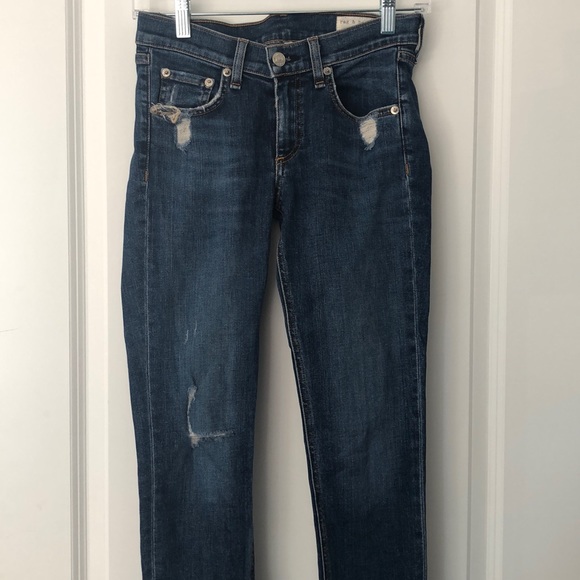Rag and Bone Distressed Skinny Jeans - Picture 1 of 9
